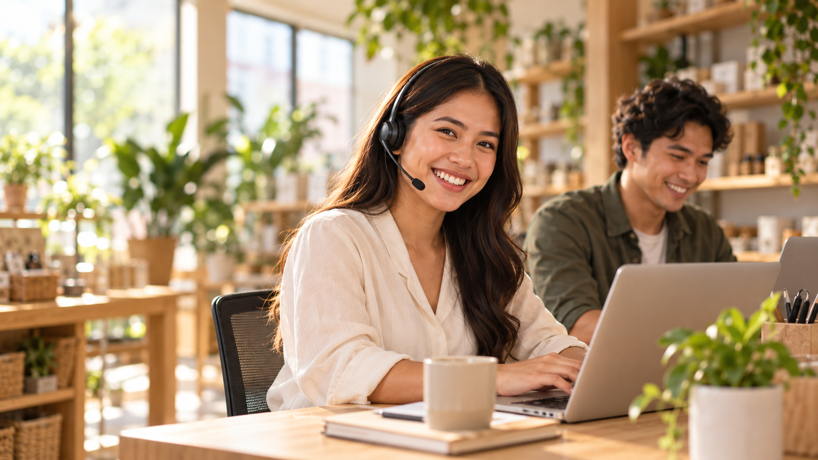 A welcoming customer support team.